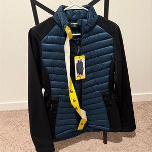 32 Degrees Teal and Black Quilted Jacket